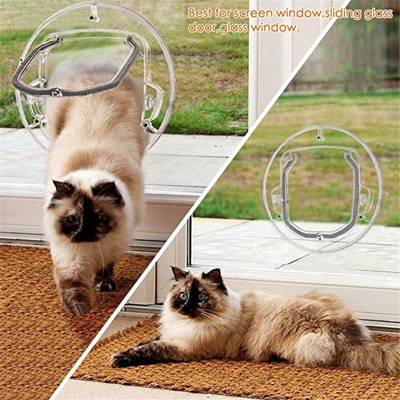 "Round Pet Door for Cats and Small Dog