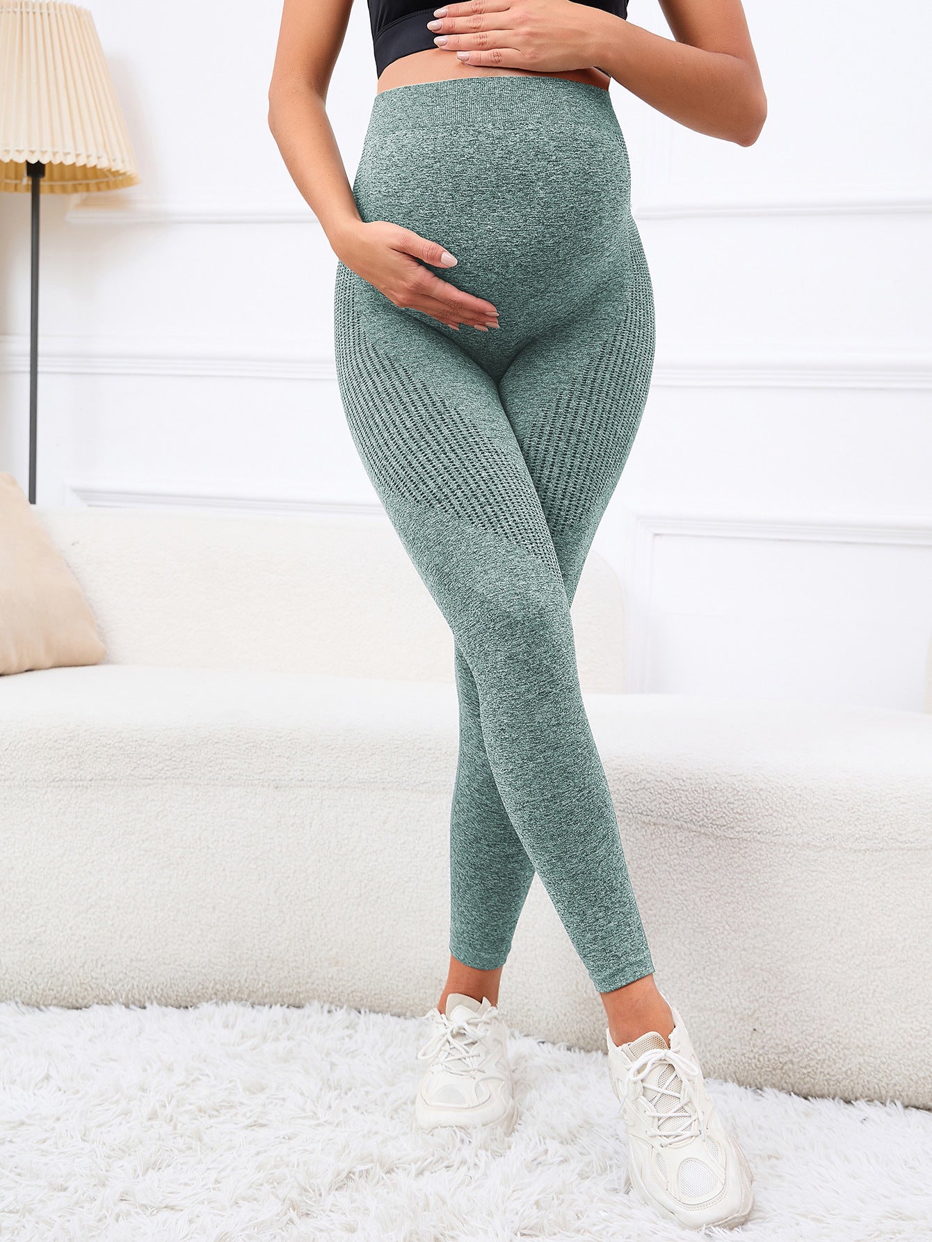 Three-dimensional Belly Support High Waist Pregnancy Yoga Pants