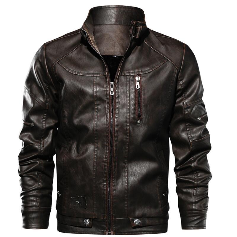 Vintage leatherback coat for motorcyclists