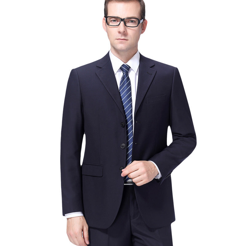 Business Casual Men's high grade men's wool slim suit