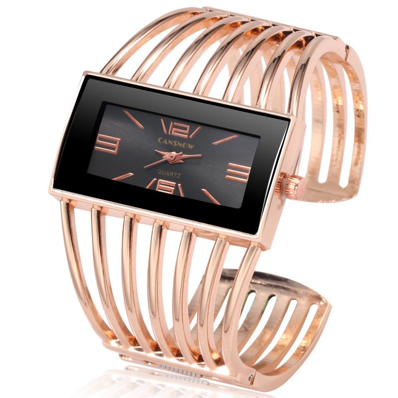 CANSNOW Women's Rose Gold Bracelet Watch