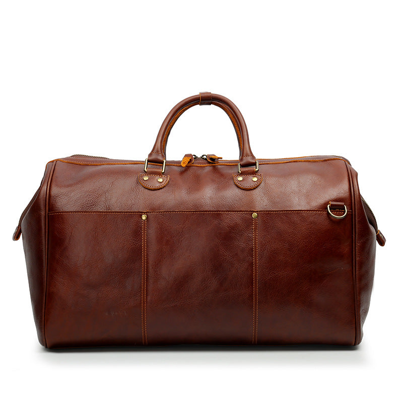 Genuine Leather Travel Top Layer Cowhide Large Capacity Handbag