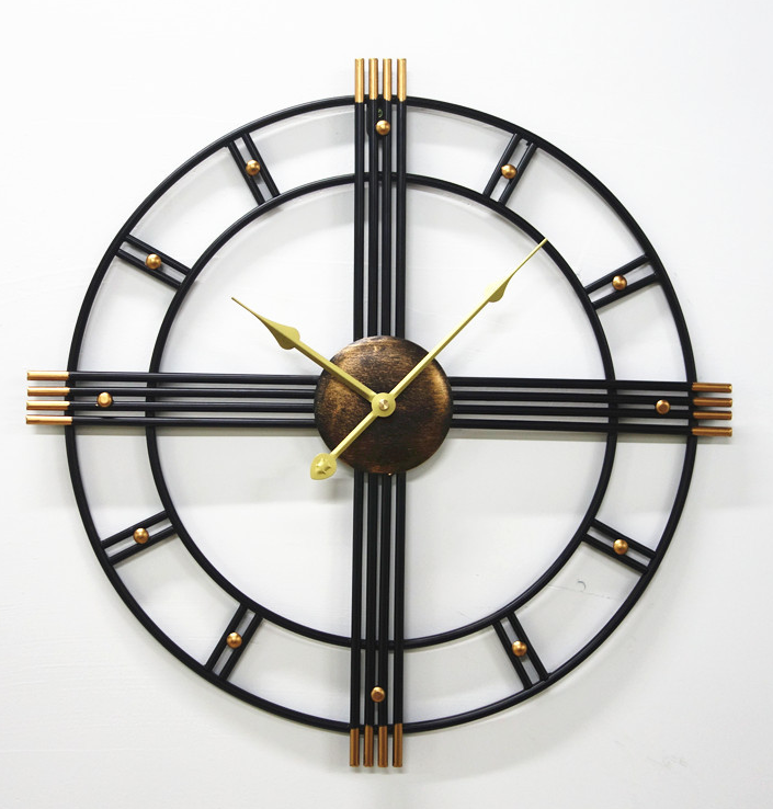 Classic Wall Clocks 3D Silent Roman Numerals Design