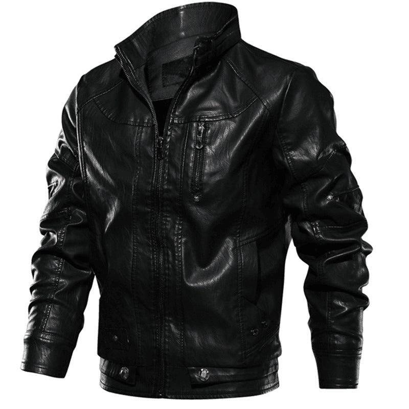 Vintage leatherback coat for motorcyclists