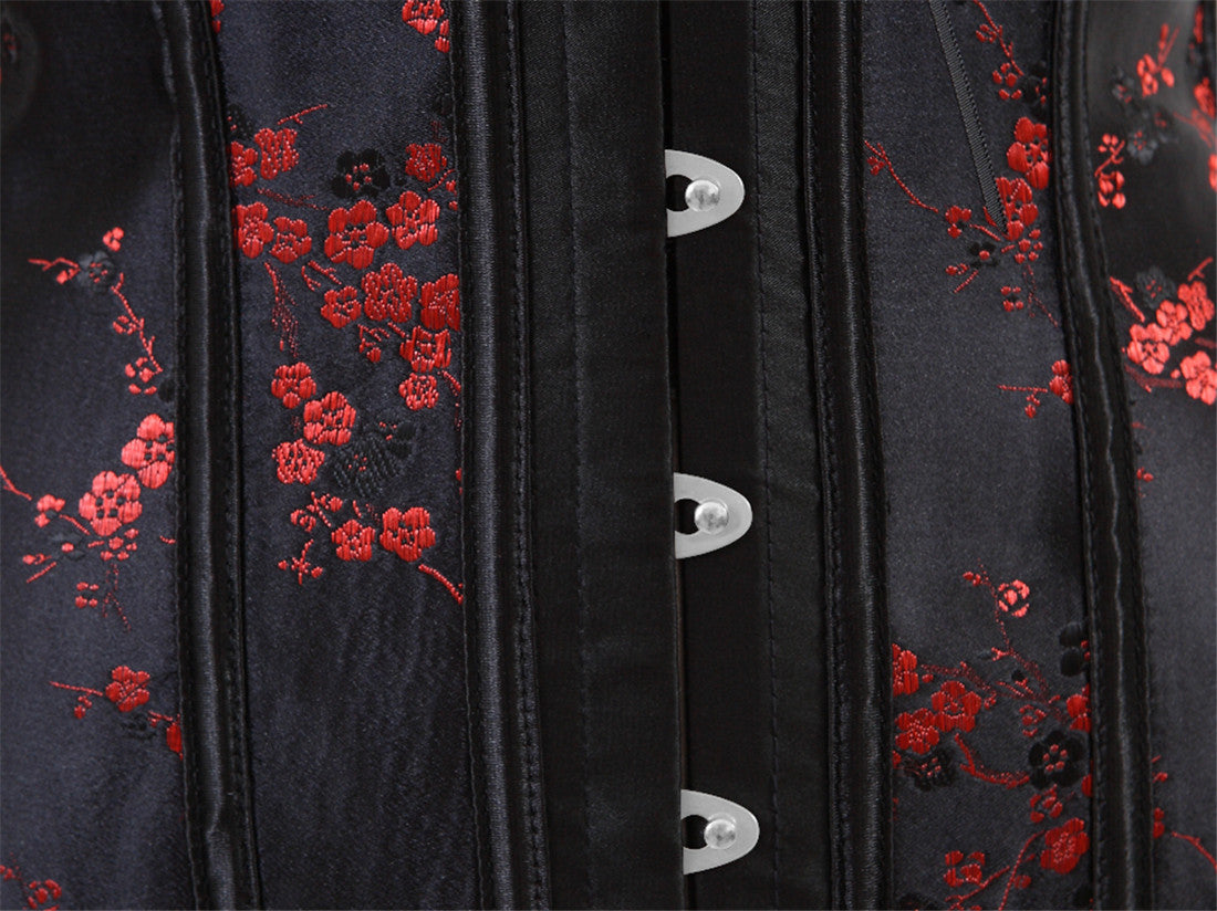 ChineseStyle Plum Blossom Pattern Court Sexy Ladies CorsetTop