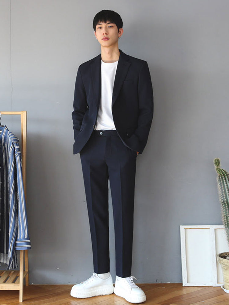 Men's Suits, Formal Wear, Casual Korean Style Autumn Professional Fit
