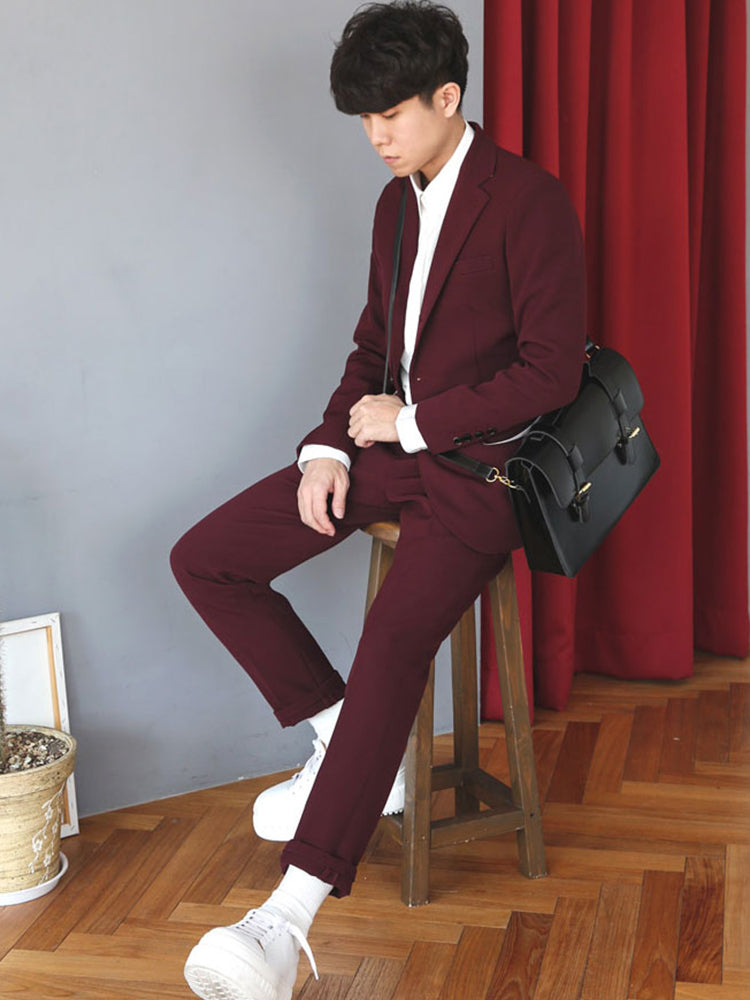 Men's Suits, Formal Wear, Casual Korean Style Autumn Professional Fit