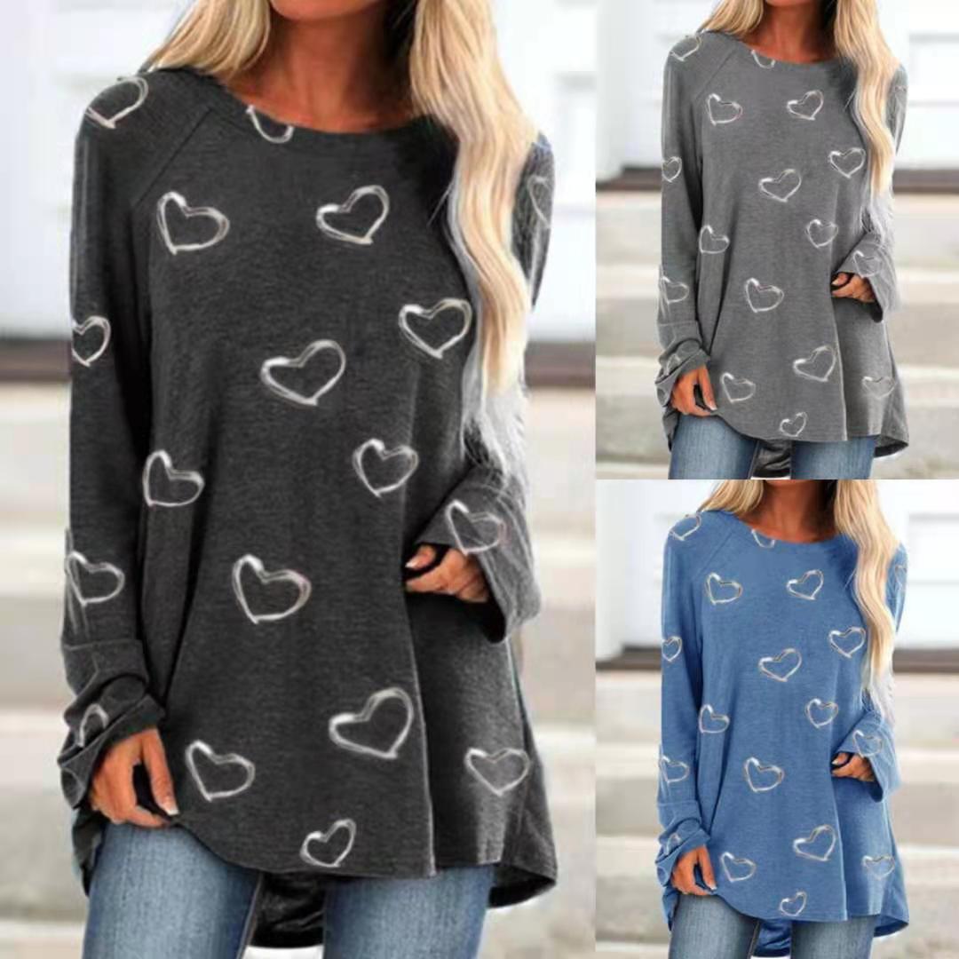 ladies-heart-shaped-fashion-digital-printing-round-neck-t-shirt