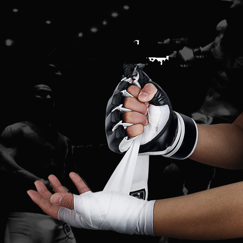 Boxing Gloves Male Half-Finger Training Free Boxing Gloves Mma Sanda Fighting Muay Thai Punching Sandbags