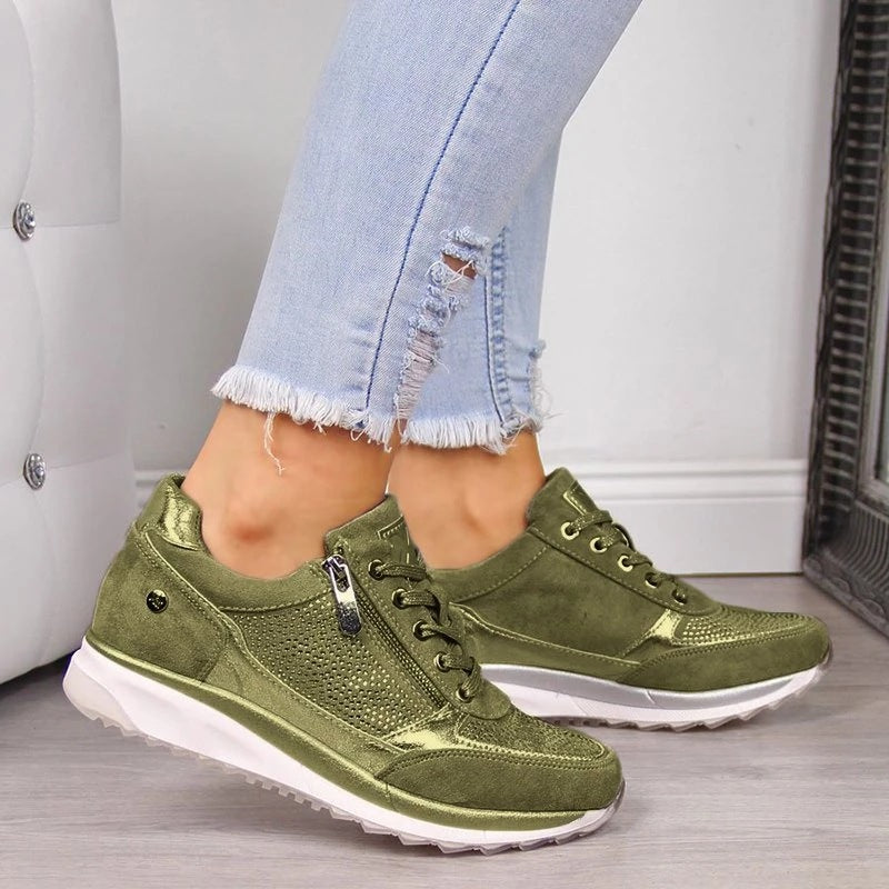 Thick-soled Daddy Shoes Women's Solid Color Casual Shoes Women's Shoes