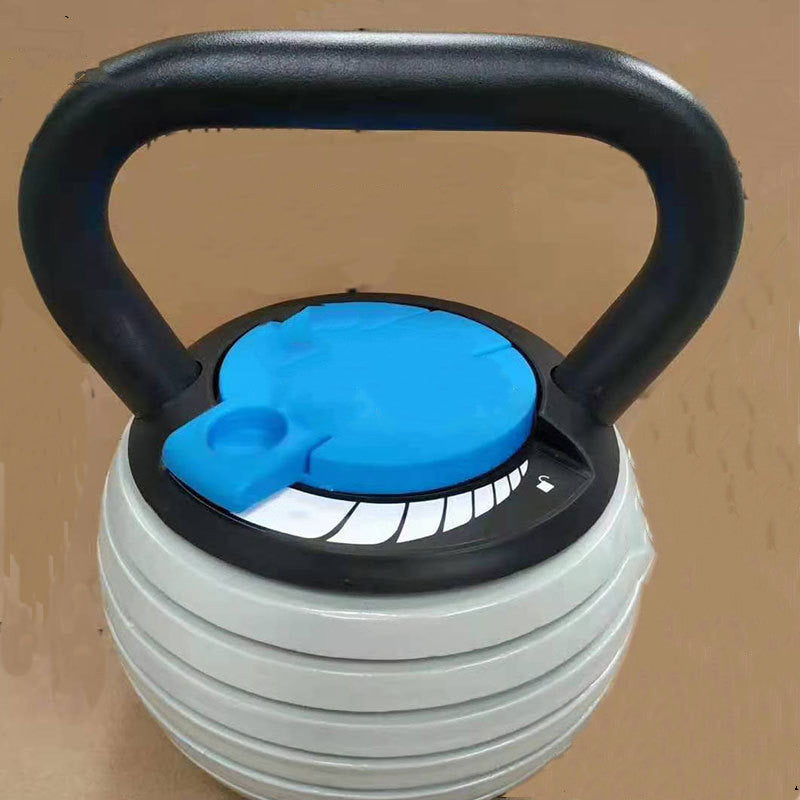 Customizable fitness adjustable weight kettlebell