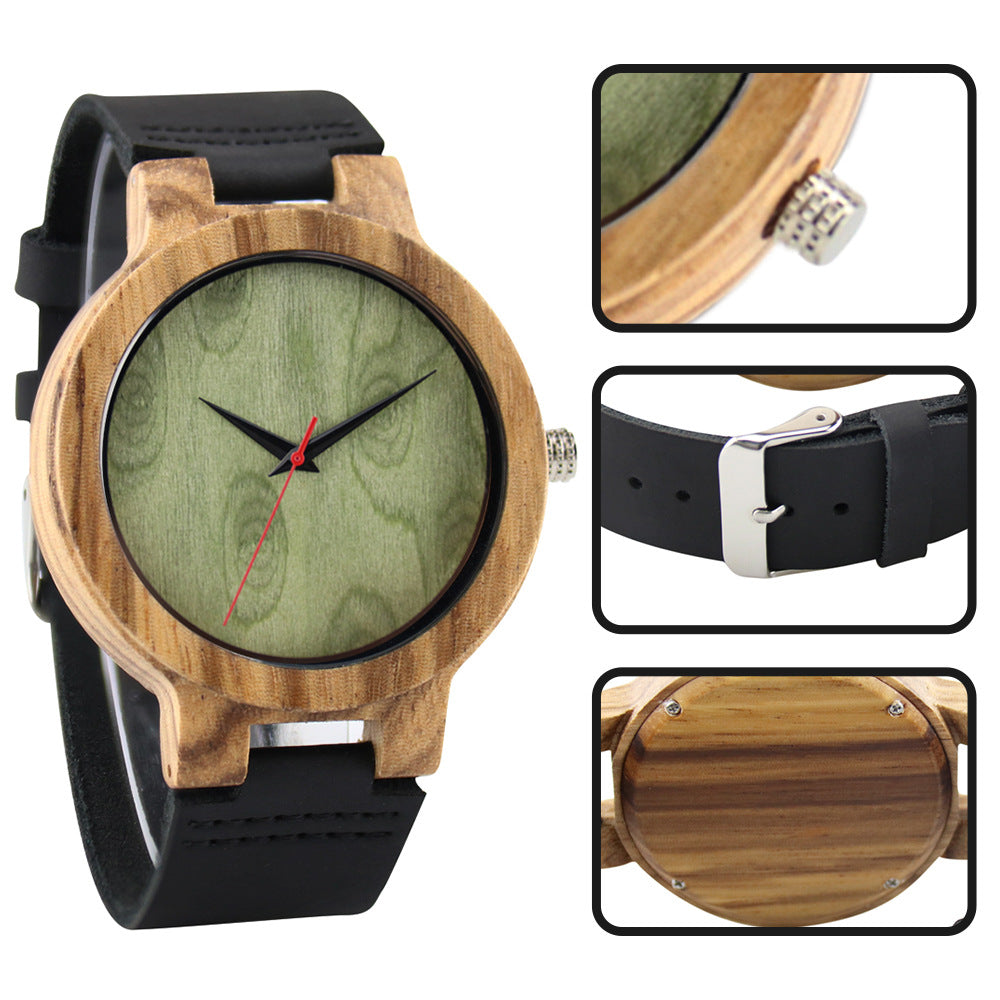 Simple Casual Wood Watch Men