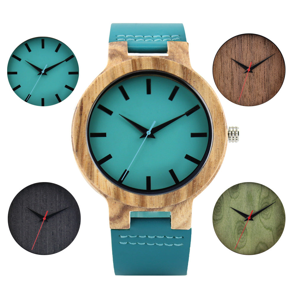 Simple Casual Wood Watch Men