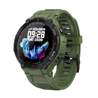 Smart watch bluetooth call full round screen outdoor rugged sports