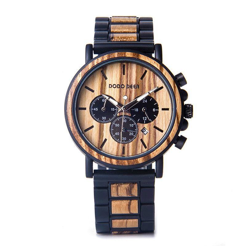 Wooden waterproof watch