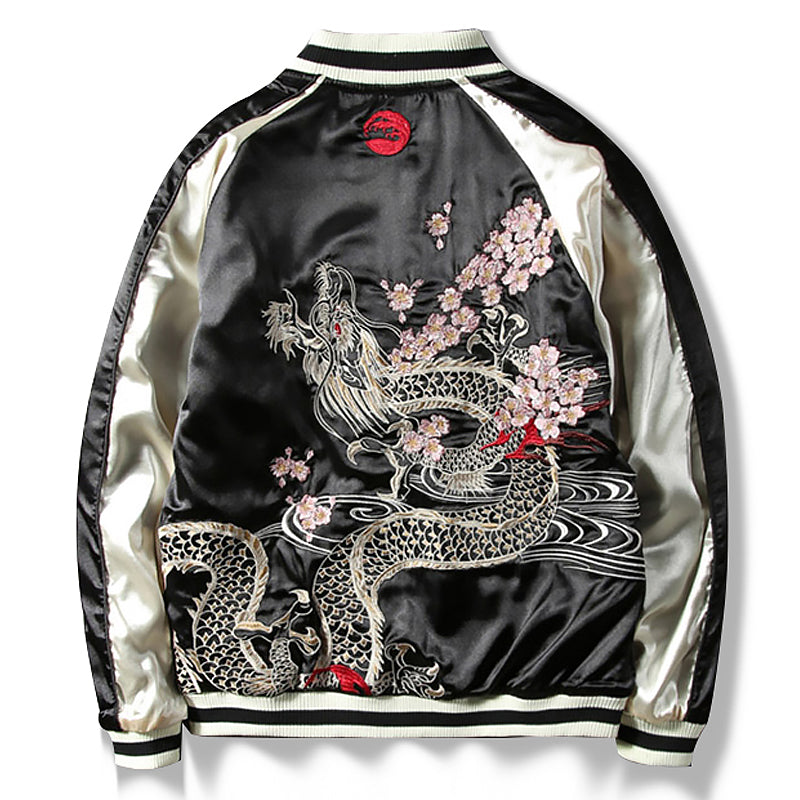 Dragon Embroidery Carp Personality Jacket Spring And Autumn