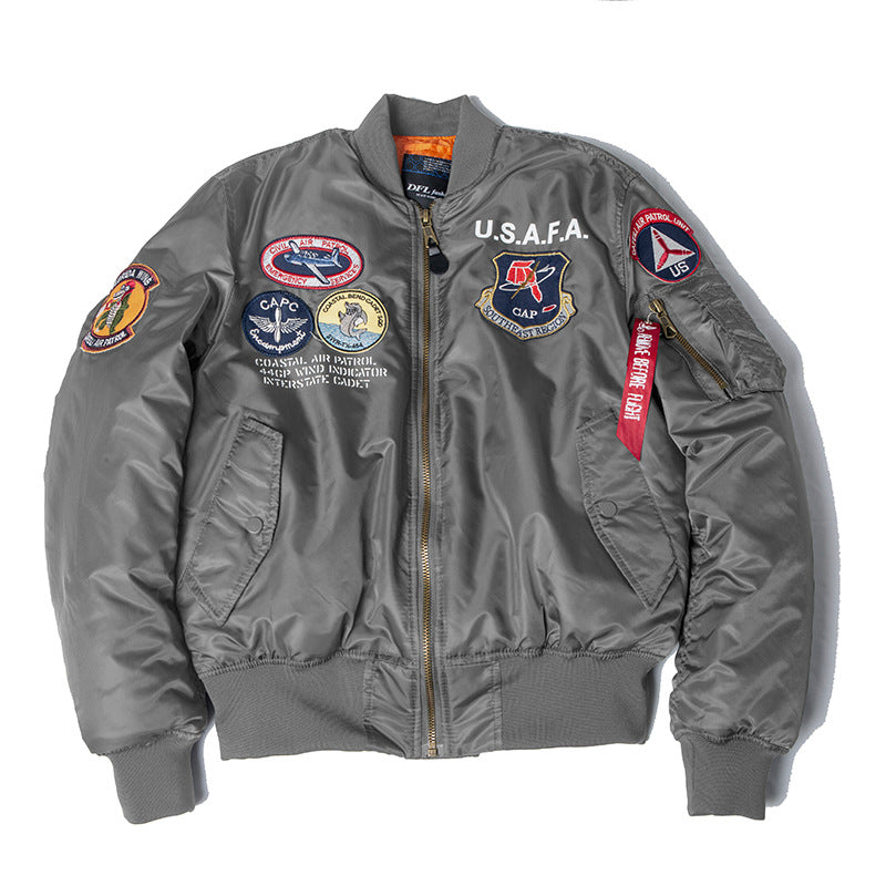 Fat Man Functional MA-1 Bomber Jacket Jacket Workwear Men