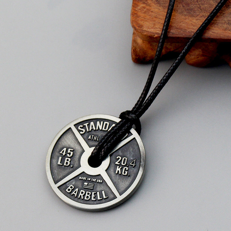 sports-fitness-series-creative-barbell-necklace-inspirational