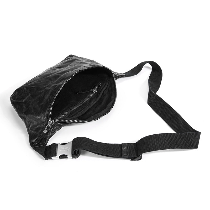Men's Retro Leather Chest Messenger Shoulder Bag