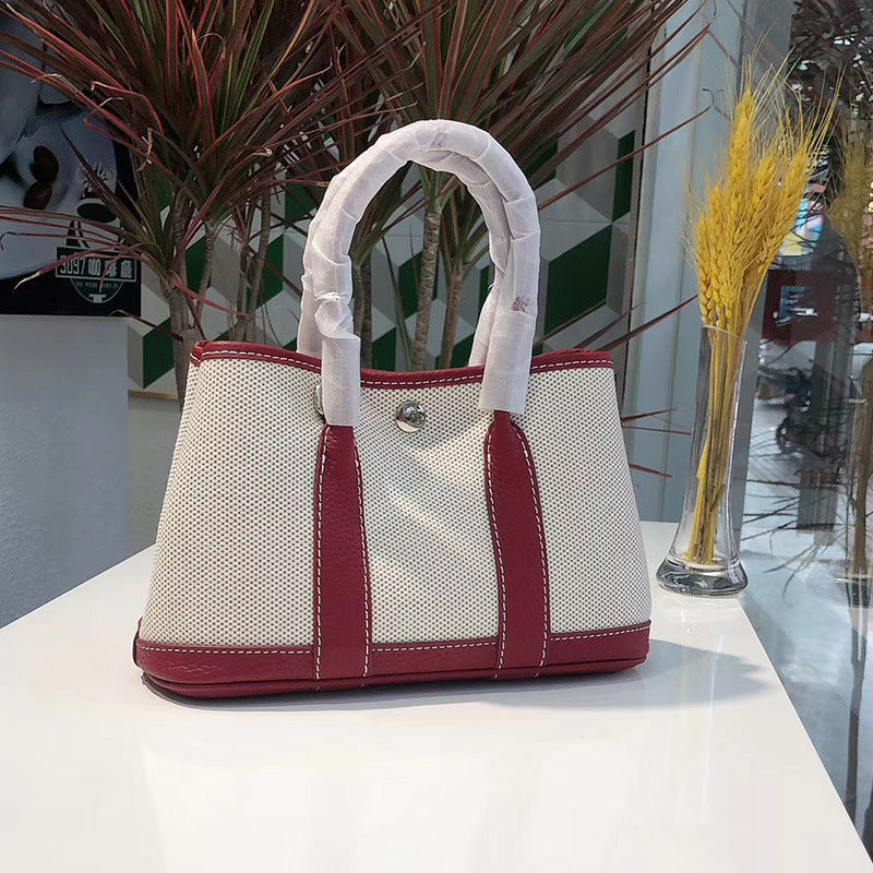 New Women's Bag Shoulder Crossbody Tote Bag Versatile Canvas Tote Bag Portable Shopping Bag Bucket Bag