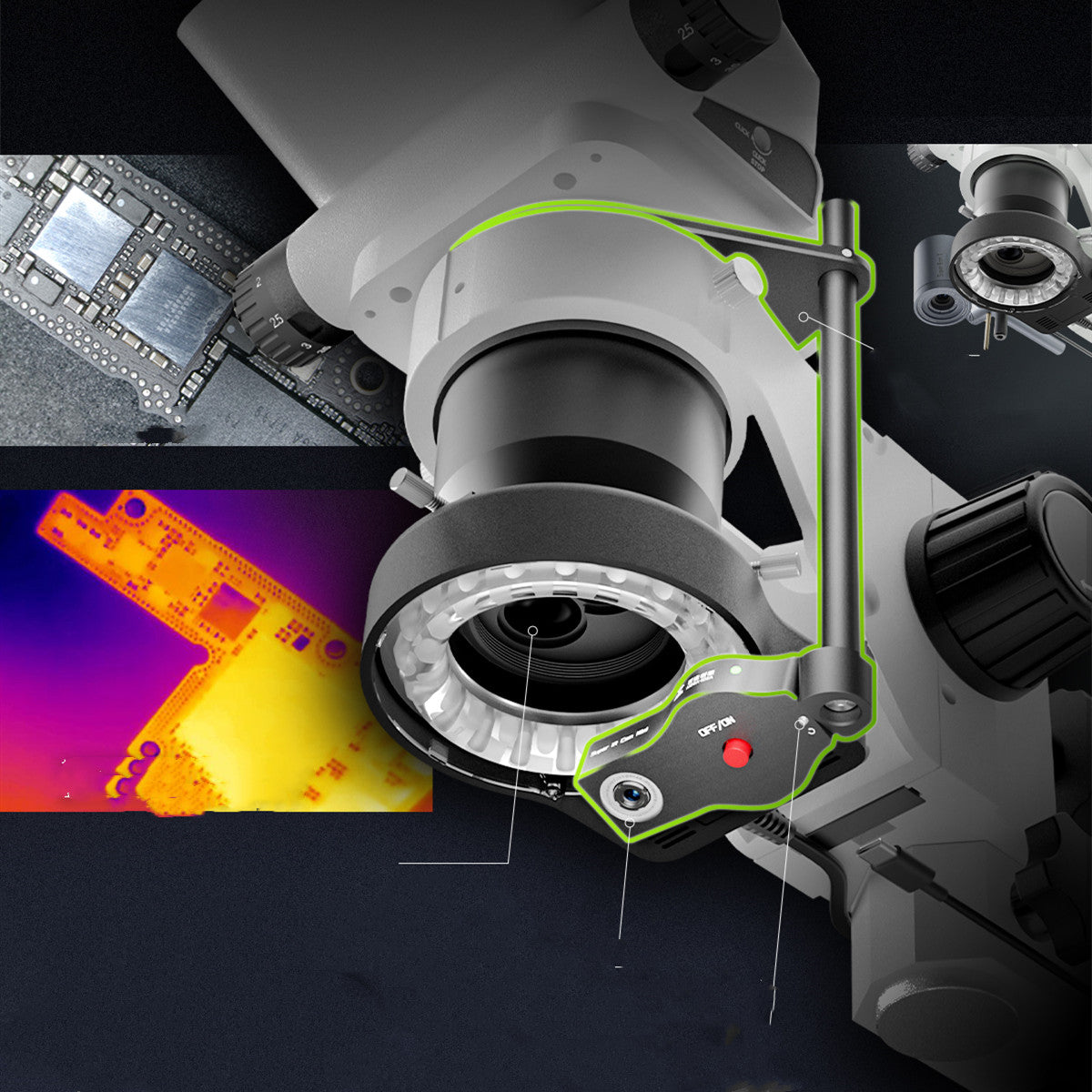 Mini Microscope Thermal Imaging Special Tuner Lens Detector