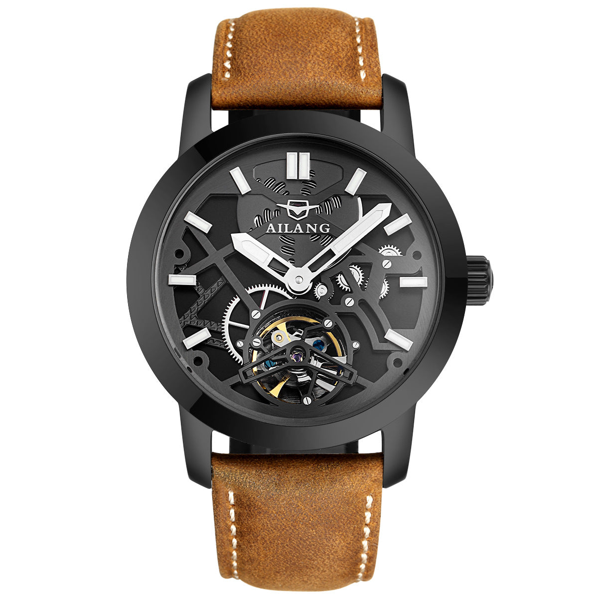 Watch Men's Automatic Mechanical Watch Hollow Flywheel Fashion Men's Watch