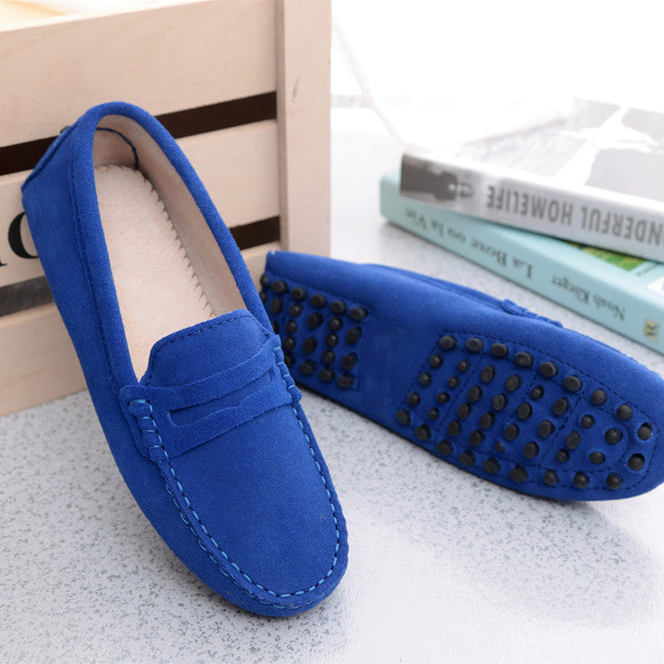 Women's Fashion Leather Flat Shoes