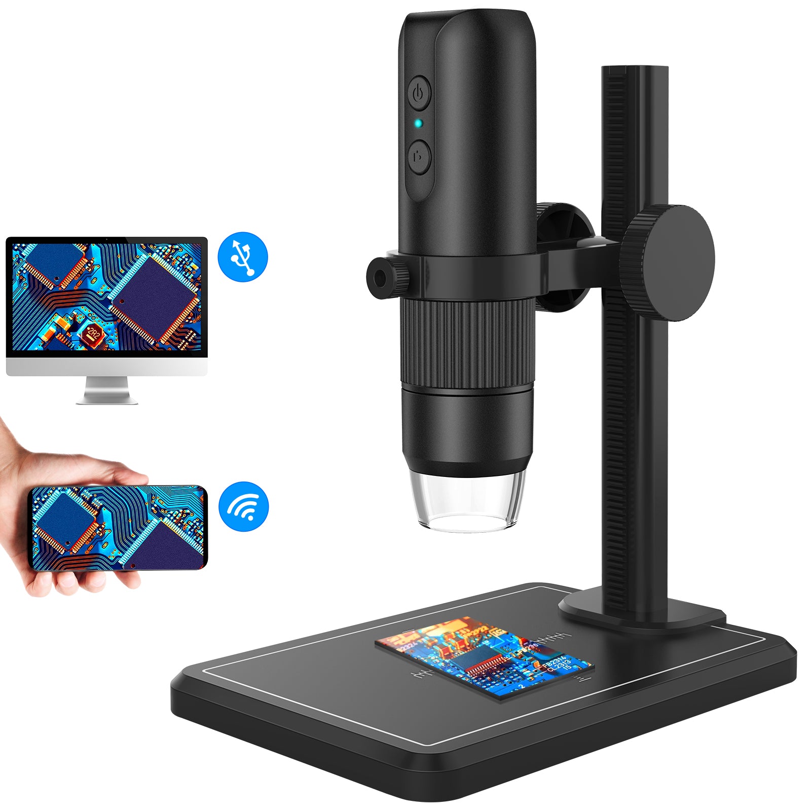 HD Digital Microscope With Plastic Bracket