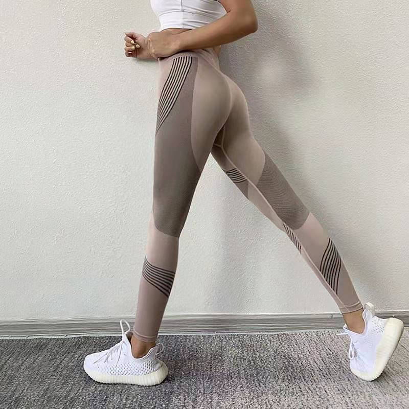 Tights thin section high waist hip fitness stretch pants