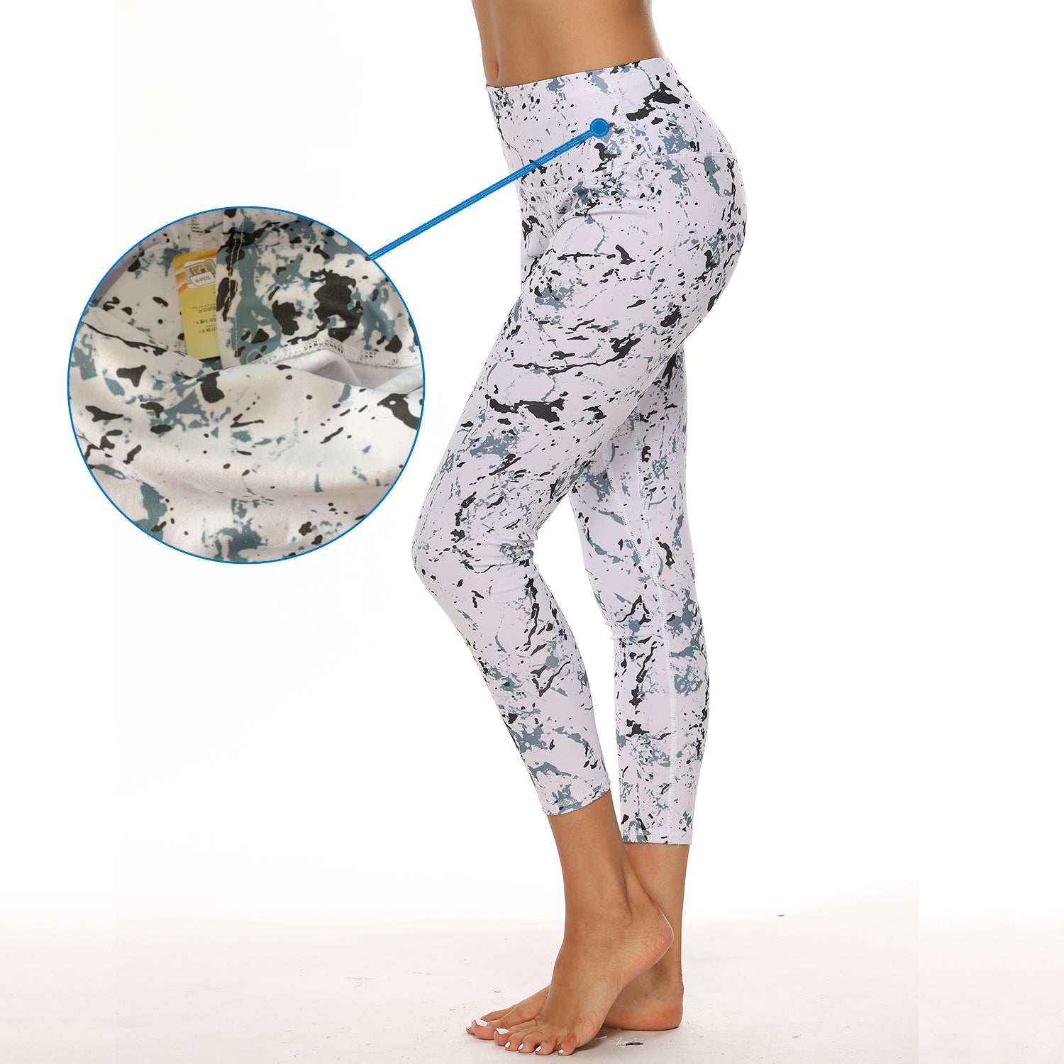 High-waist hip-lifting fitness basic yoga pants