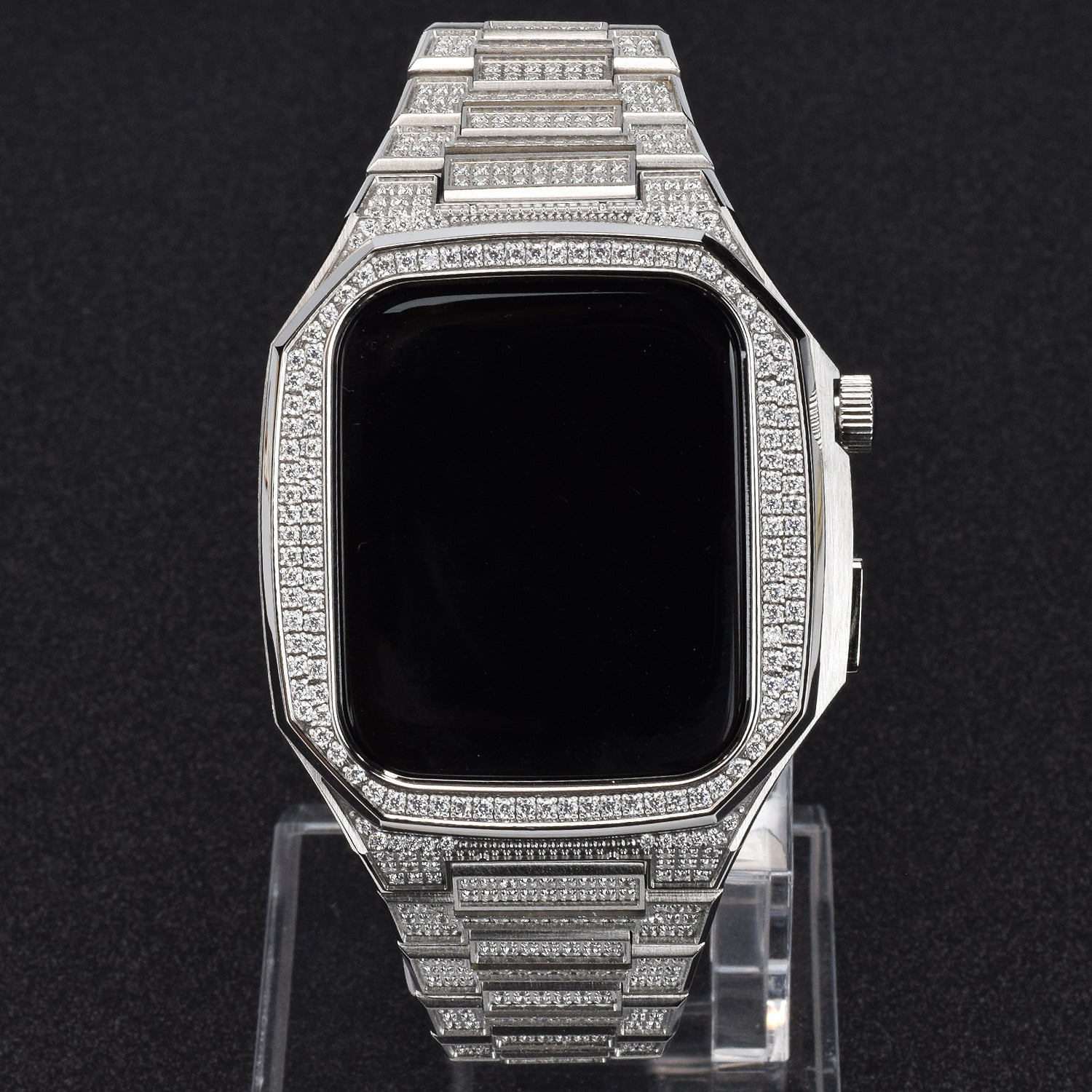 Stainless Steel Full Diamond Modified Watch Protective Case