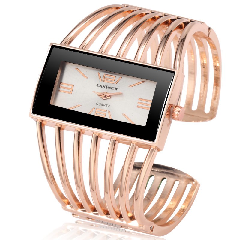 CANSNOW Women's Rose Gold Bracelet Watch