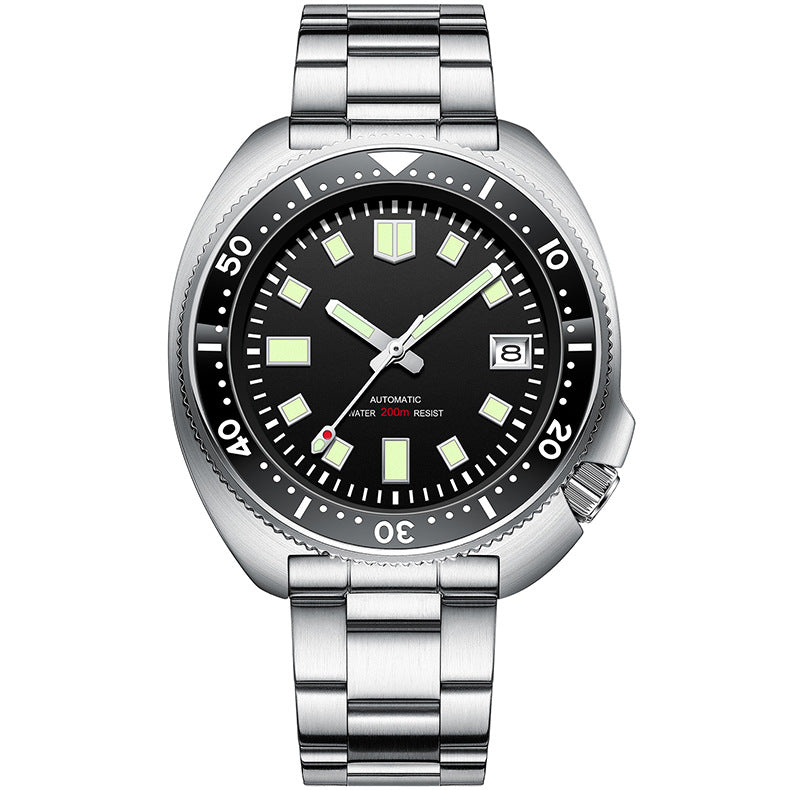 Diving Watch: Steel Men's Mechanical Watch