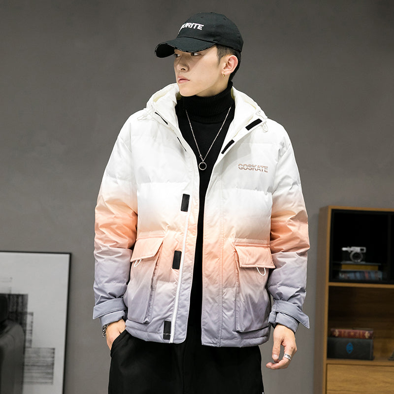 Winter new trendy brand down jacket men's casual