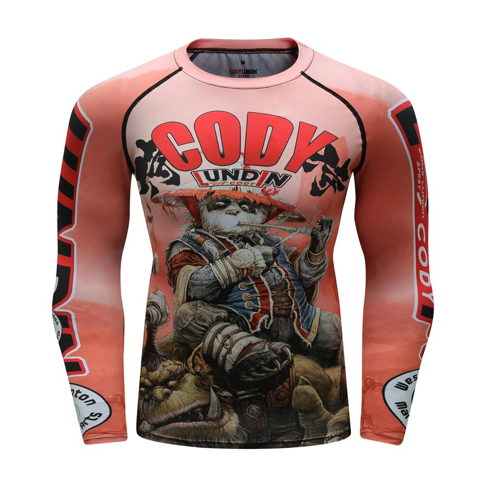 Long Sleeve Fitness Muay Thai Boxing Sport Sweater Mma Rashguard Boxing Jersey