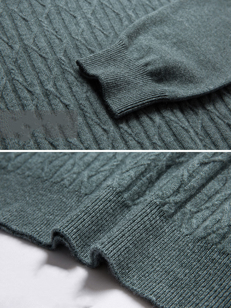 Men's Warm Sweater V-neck Cashmere Sweater