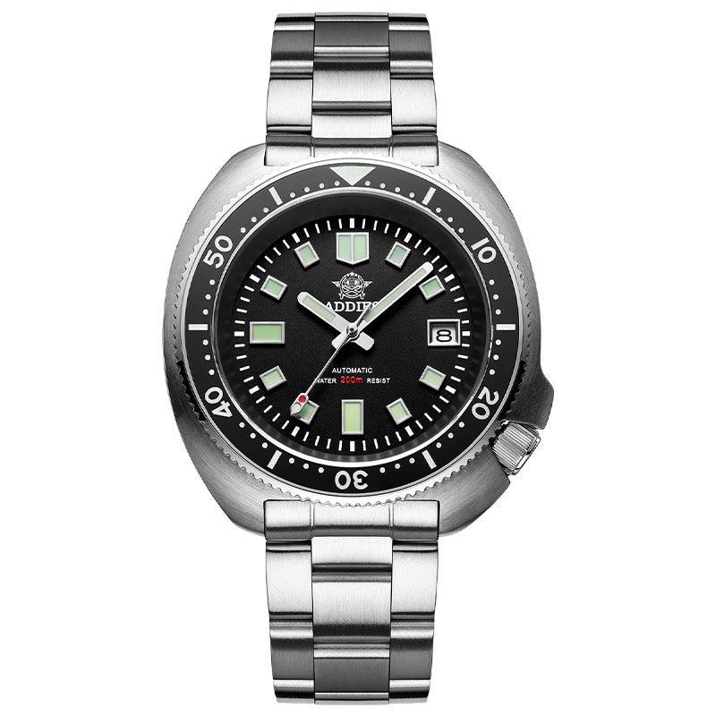 Diving Men's Classic Luminous Sapphire Steel Mechanical Watch