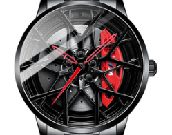 Three-dimensional brake hollow dial mechanical watch