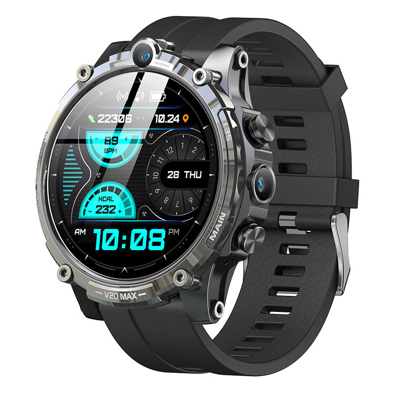 Android V20 Dual Camera 4 128G Multi-function Sports Watch For Online Games