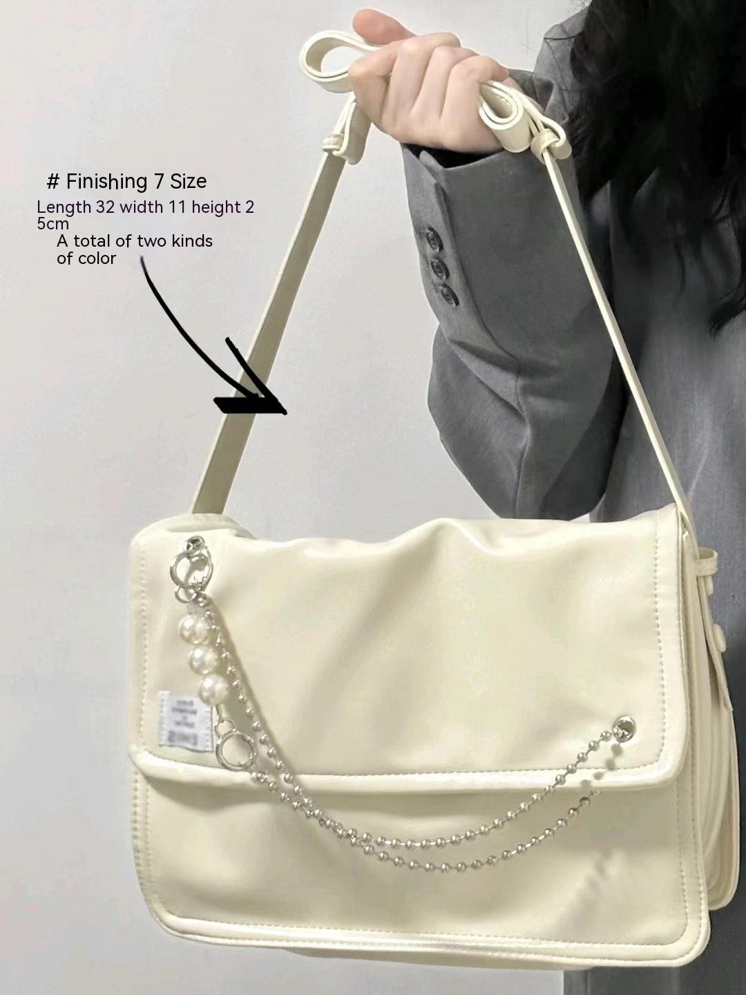 Pearl Chain Commuter's All-matching Shoulder Crossbody Bag