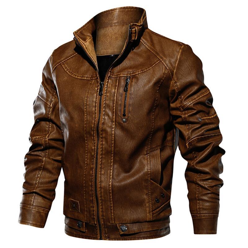 Vintage leatherback coat for motorcyclists