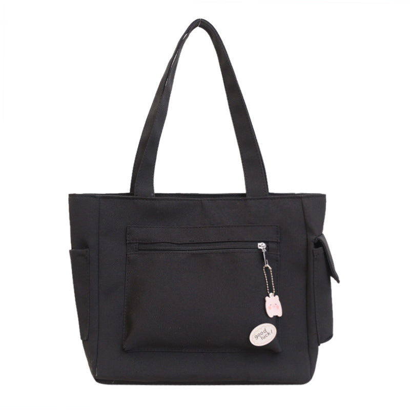 Simple Crossbody Versatile Multi-pocket Canvas Handbag