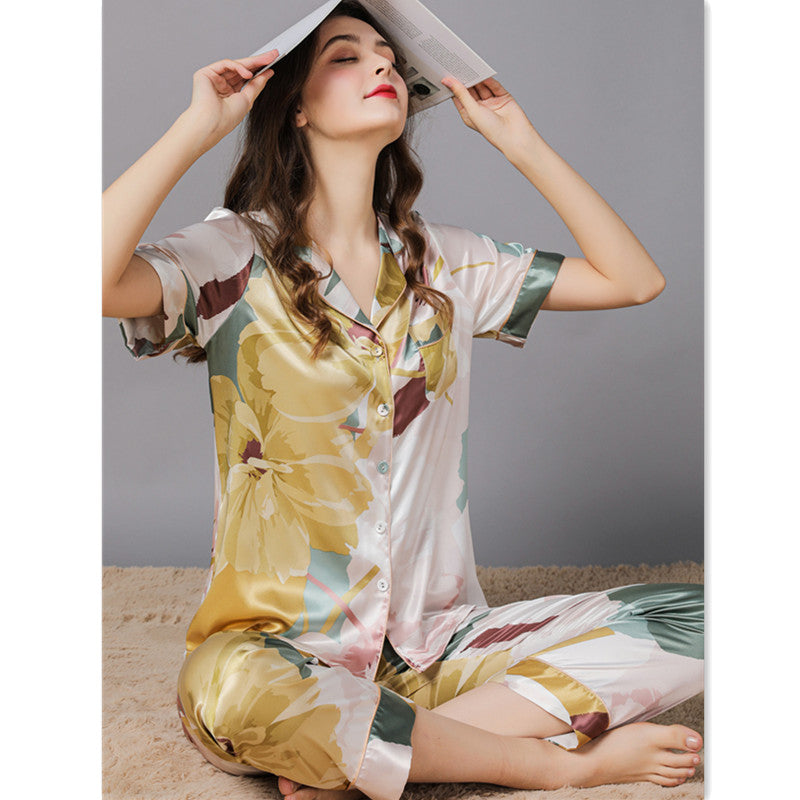 Women's silk pajamas