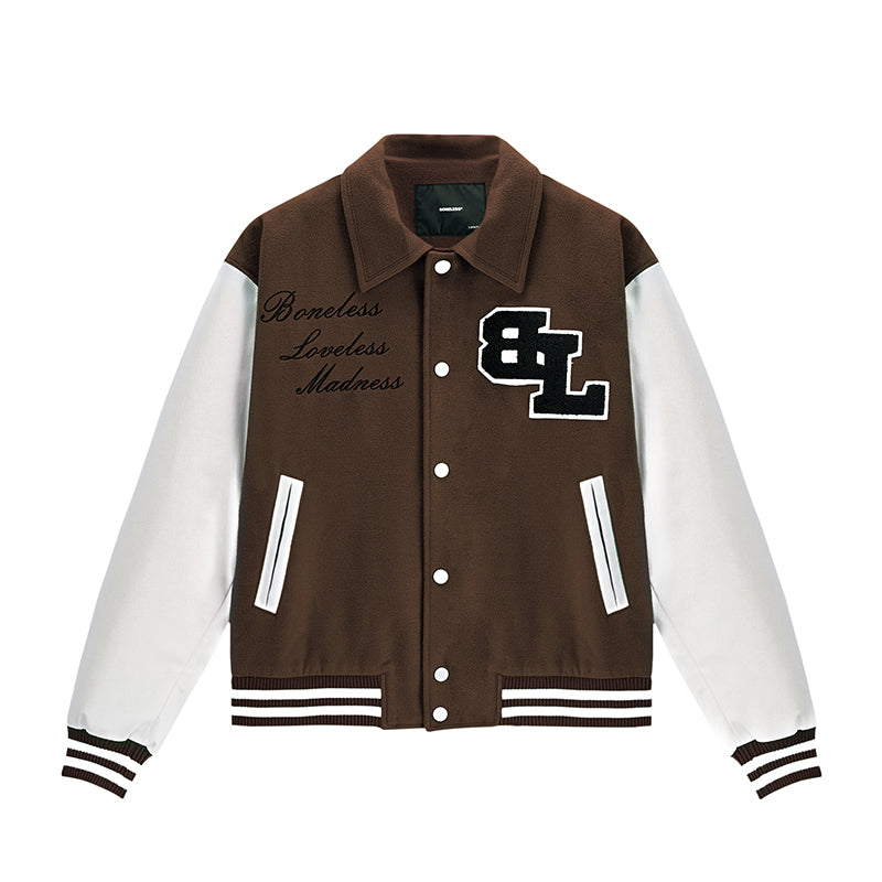 Embroidered Baseball Uniform Men's American High Street Fashion Brand Jacket