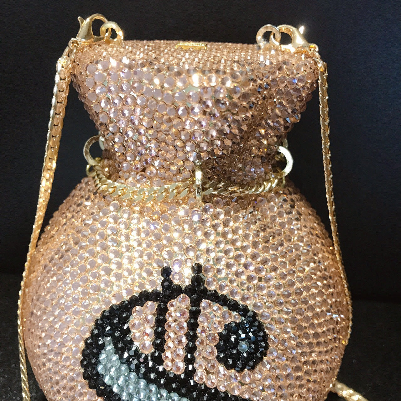 Pocket Handmade Diamond Party Crystal Clutch Chain Bag