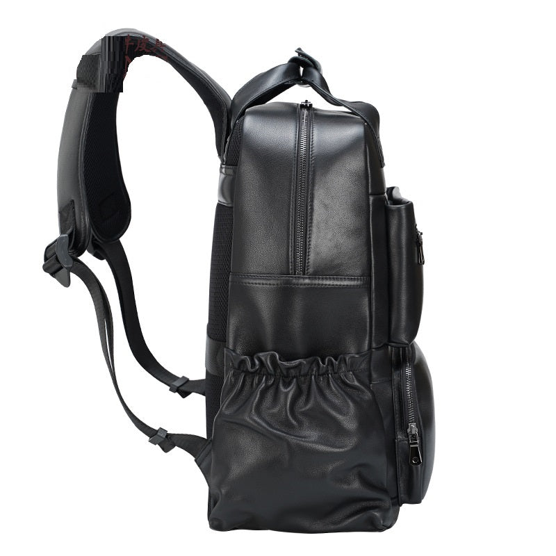 Business Shoulder Outdoor Travel Leather Backpack