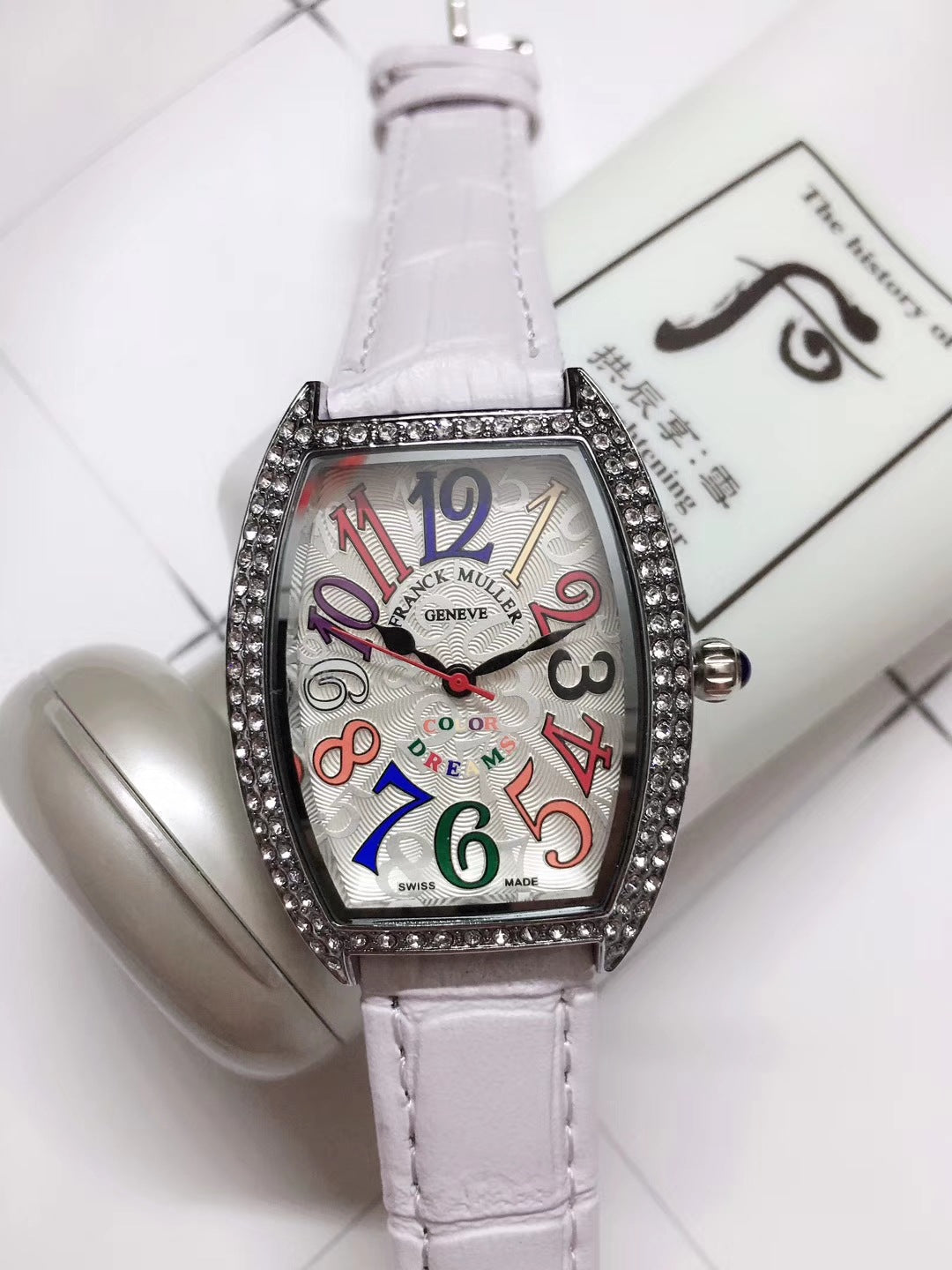Checkered cartoon digital watch