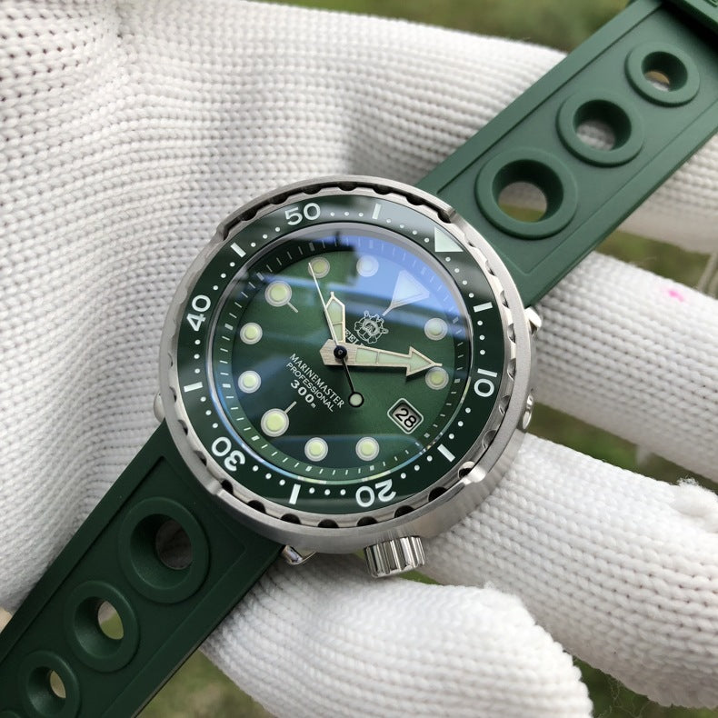 Diving watch:  Sapphire lens sports mechanical canned diving watch