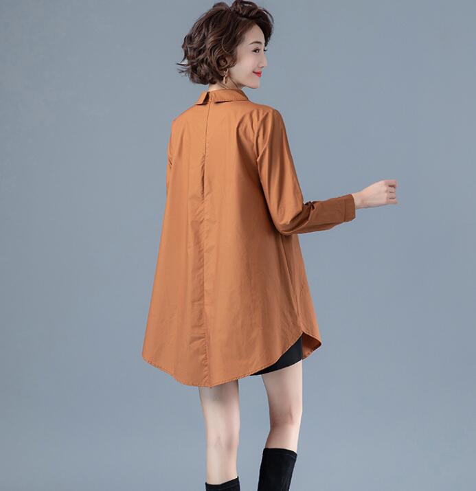 Women's Autumn Fashion Casual Lapel Long-sleeved Shirt