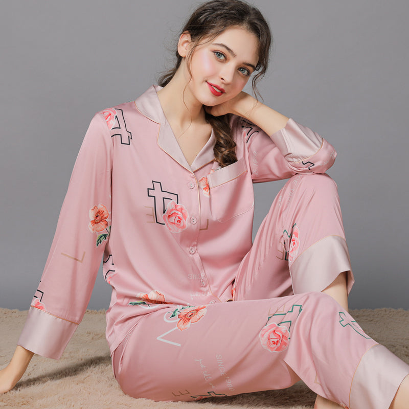 Women's silk pajamas